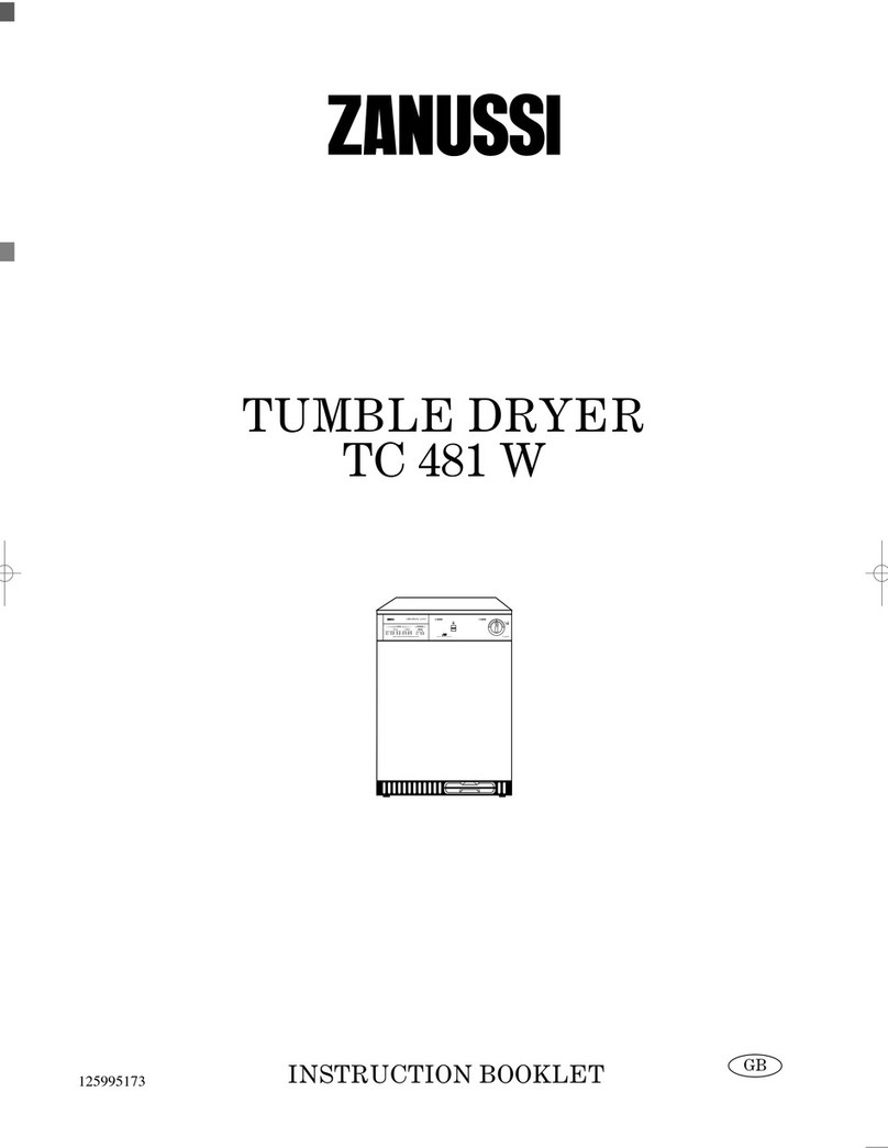 Zanussi TC 481 W Instruction booklet