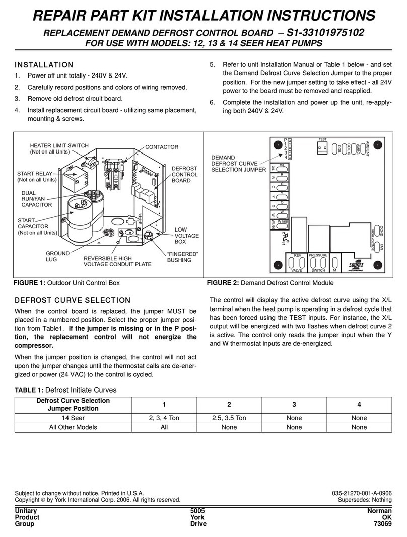 York S1-33101975102 installation instructions