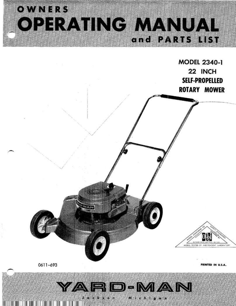 Yard-Man 2340-1 Owners operating manual and parts list
