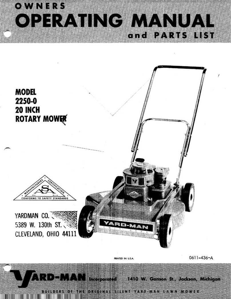 Yard-Man 2250-0 User manual