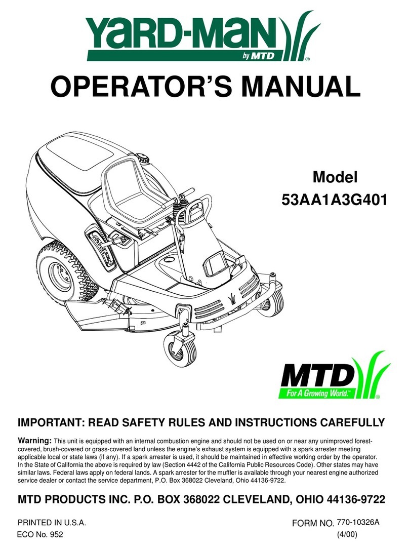 Yard-Man 53AA1A3G401 User manual