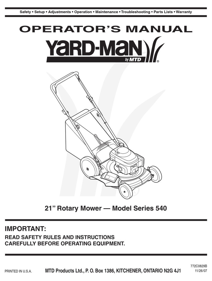 Yard-Man 540 Series User manual