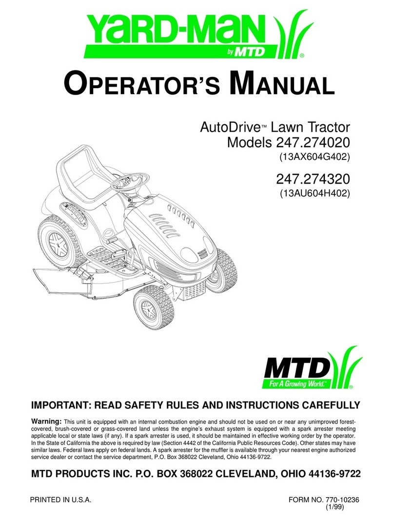Yard-Man 247.27432 User manual