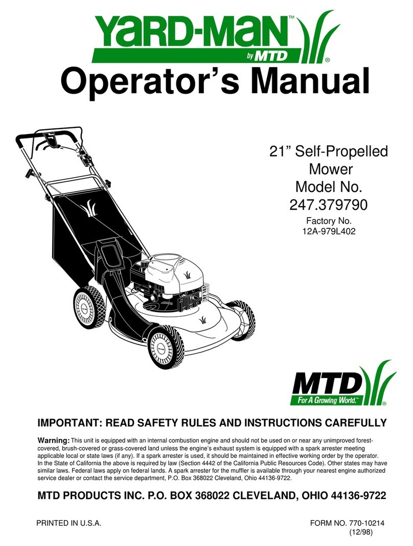 Yard-Man 247.37979 User manual