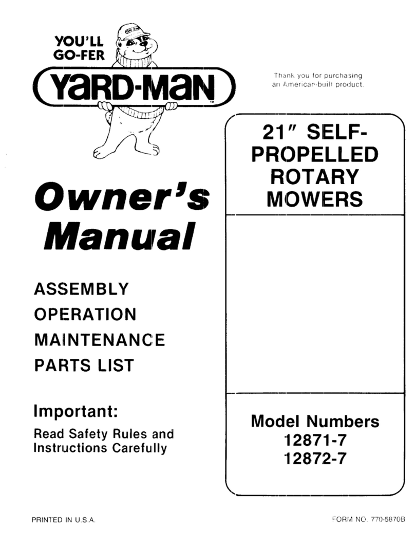 Yard-Man 12871-7 User manual Yard-Man 12871-7 User manual