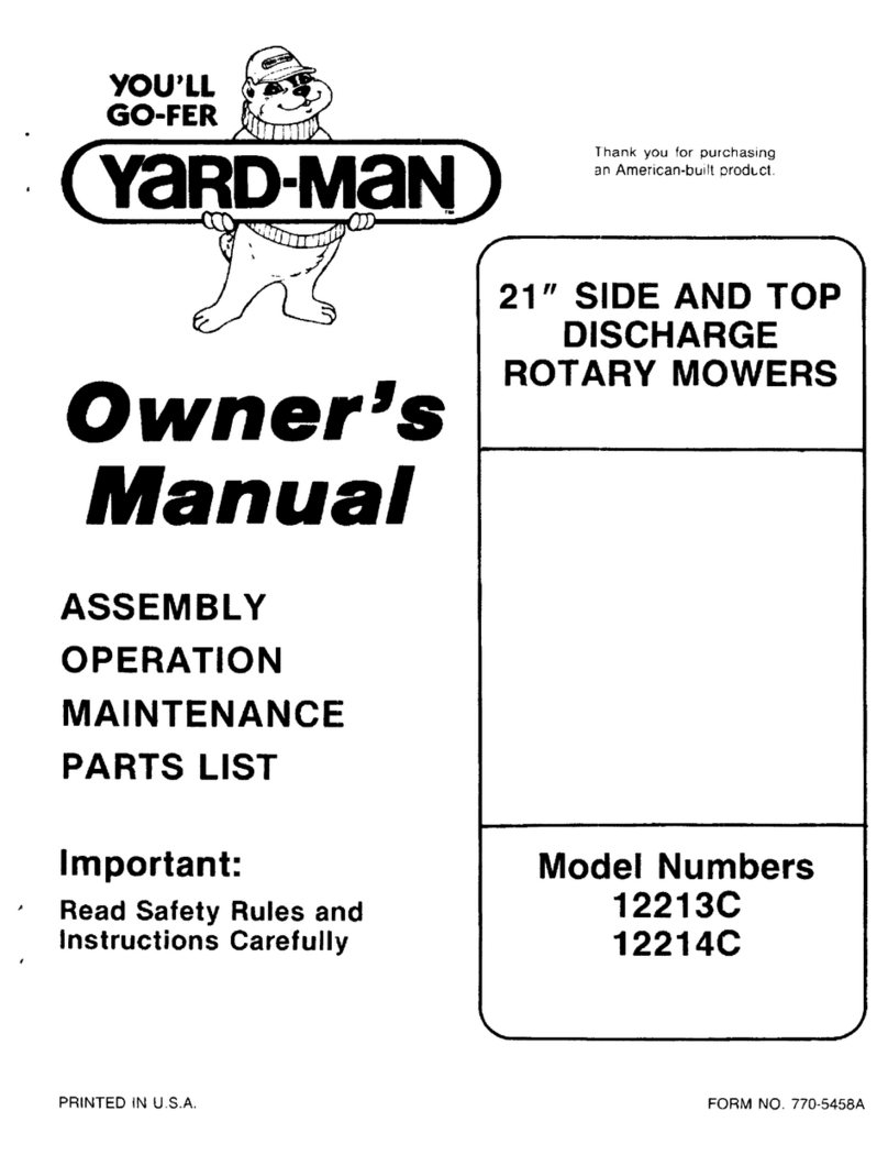 Yard-Man 12214C owner's manual