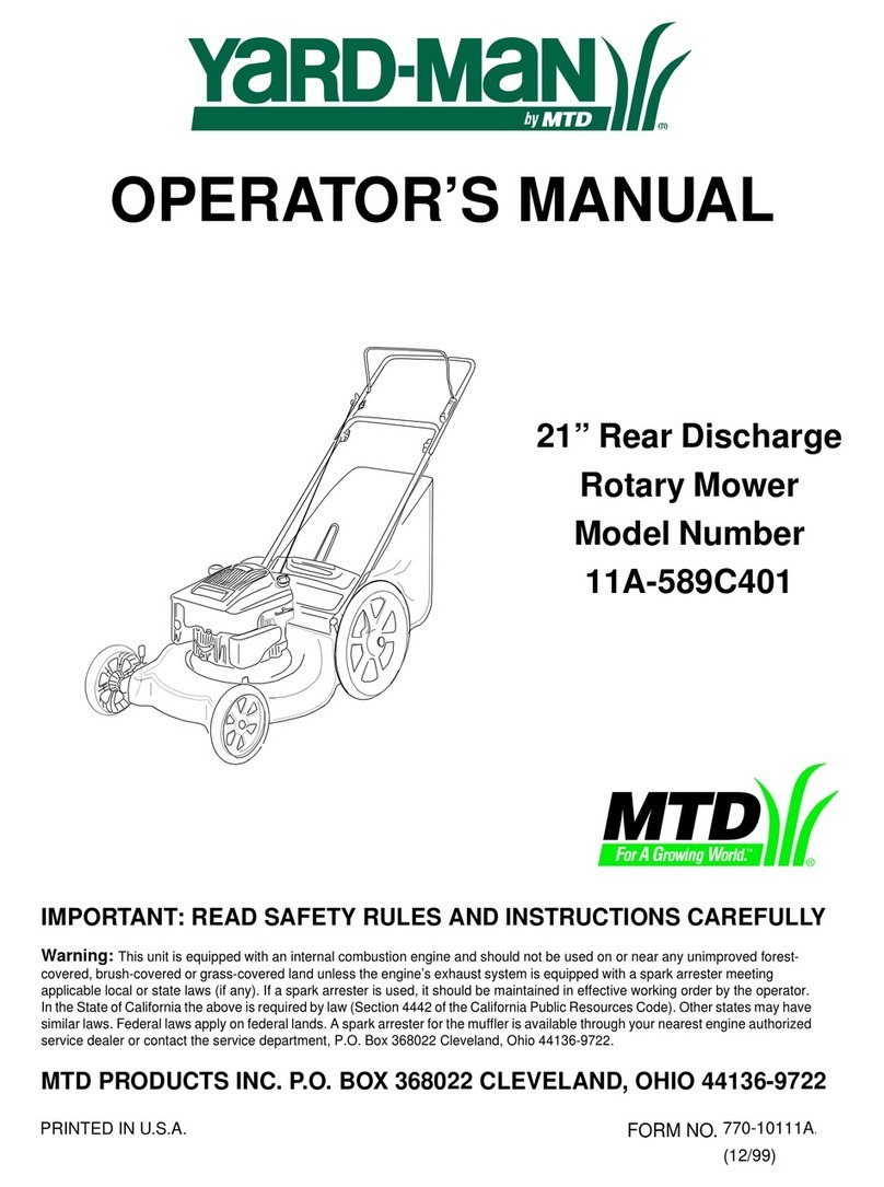 Yard-Man 11A-589C401 User manual
