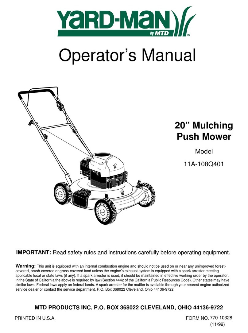 Yard-Man 11A-108Q401 User manual