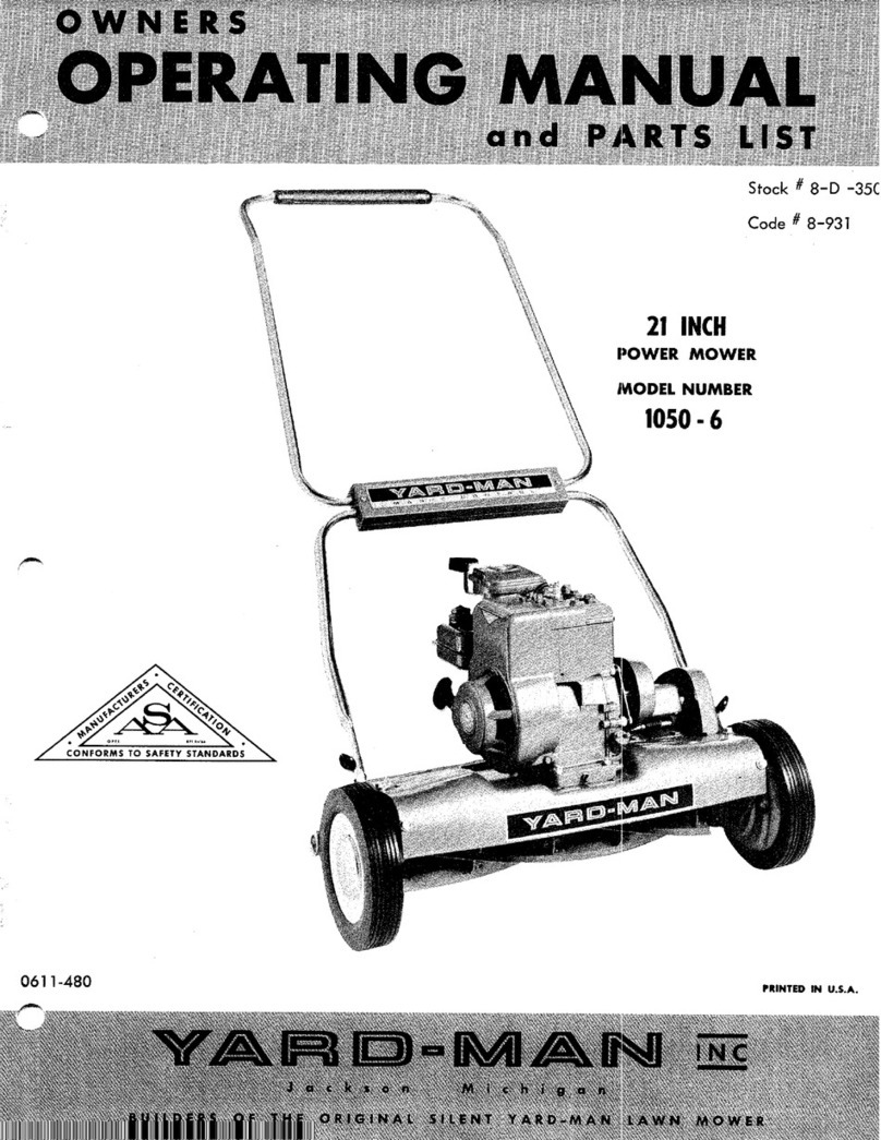 Yard-Man 1050-6 Operation manual Yard-Man 1050-6 Operation manual
