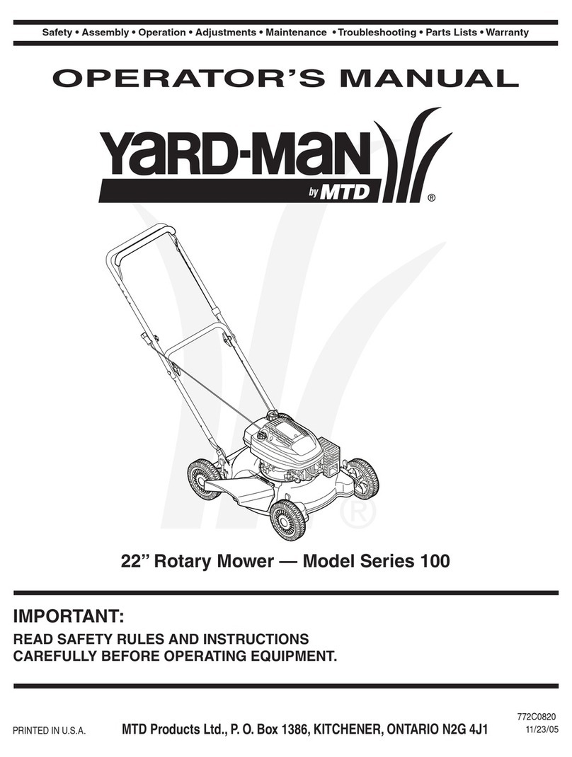 Yard-Man 100 Series User manual