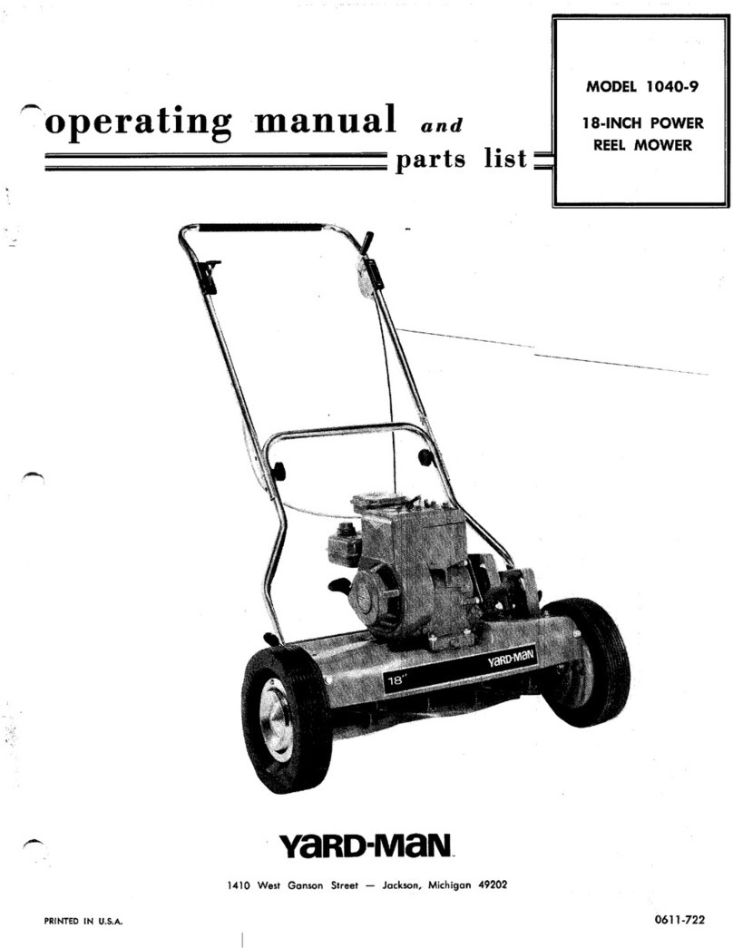 Yard-Man 1040-9 Operating manual and parts list