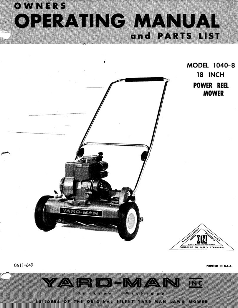 Yard-Man 1040-8 Owners operating manual and parts list