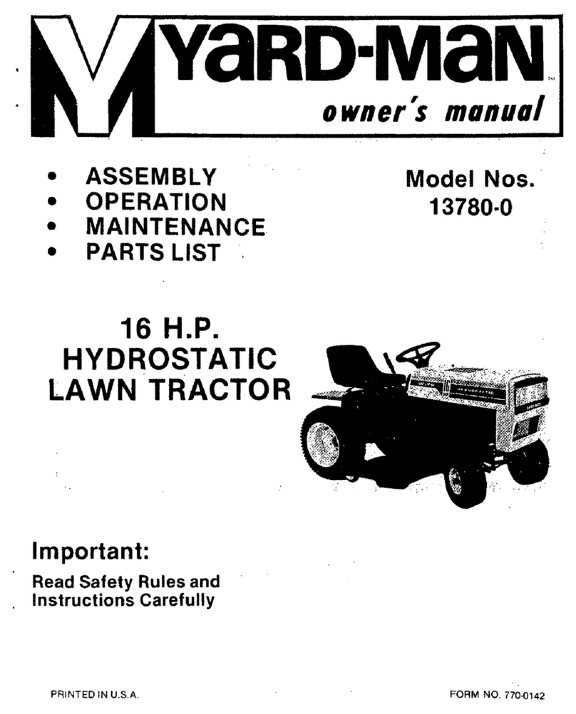 Yard-Man 13780-0 owner's manual