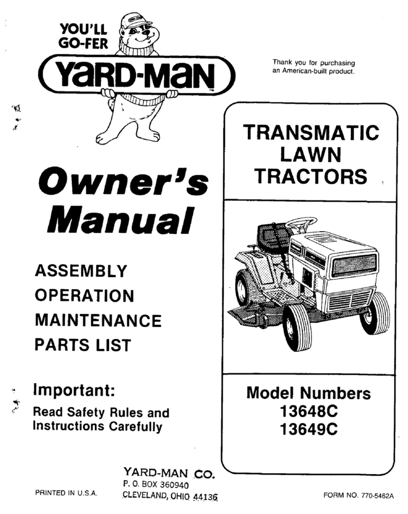 Yard-Man 13649C User manual Yard-Man 13649C User manual