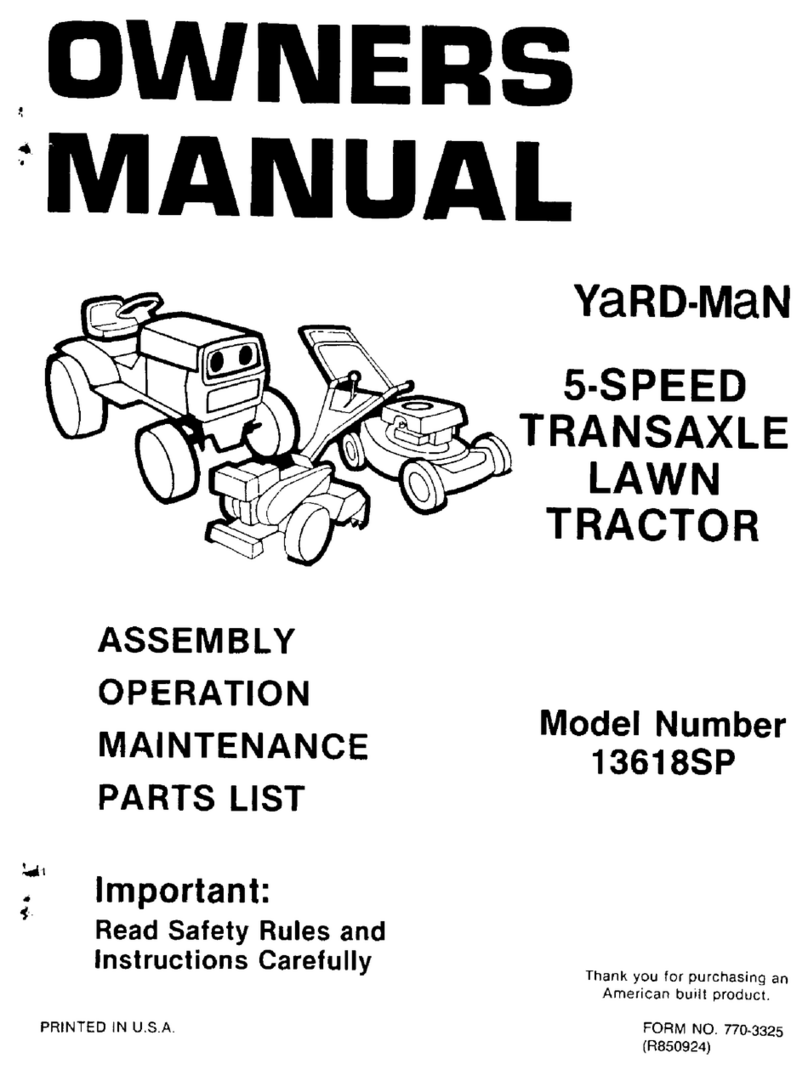 Yard-Man 13618SP User manual