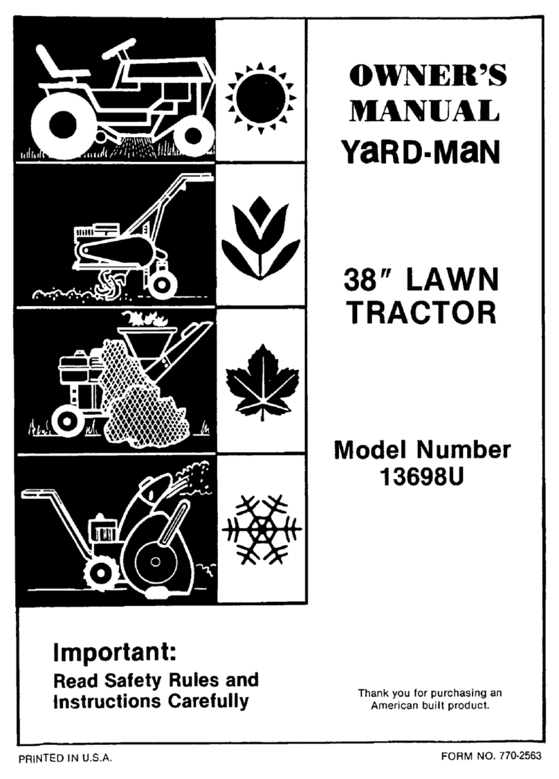 Yard-Man 13698U User manual Yard-Man 13698U User manual