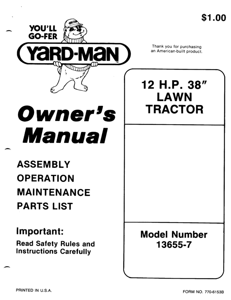 Yard-Man 13655-7 User manual Yard-Man 13655-7 User manual