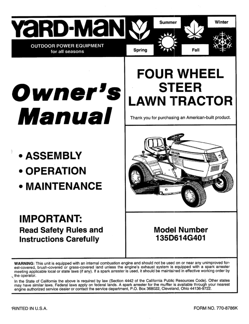 Yard-Man 135D614G401 User manual