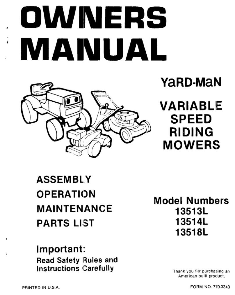 Yard-Man 13513L User manual