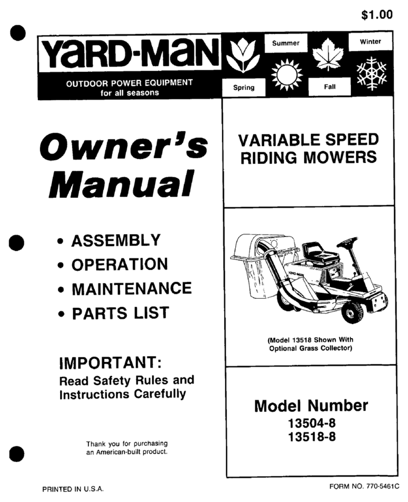Yard-Man 13504-8 owner's manual