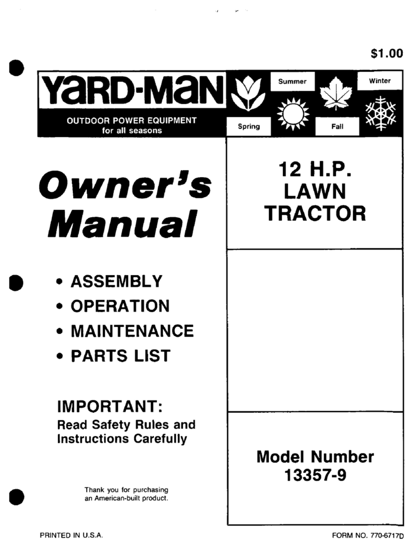Yard-Man 13357-9 User manual