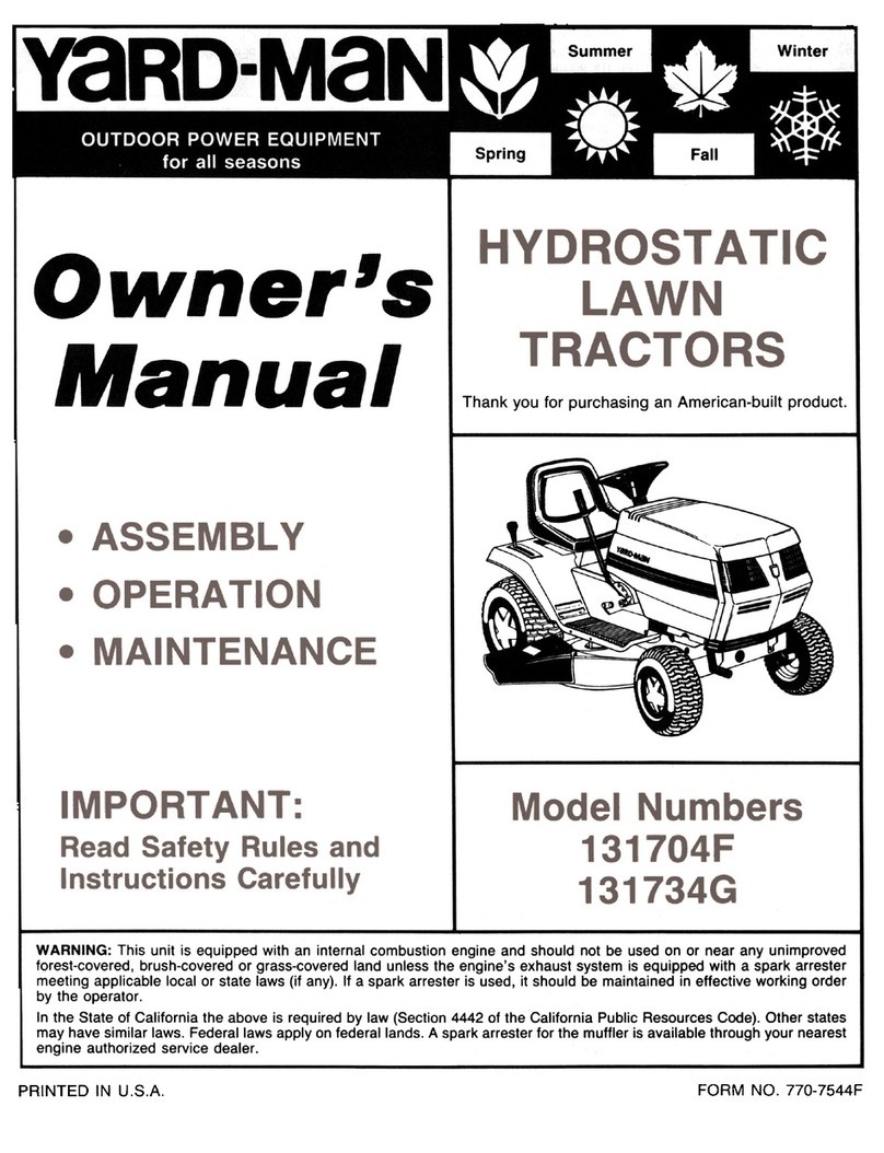 Yard-Man 131704F owner's manual