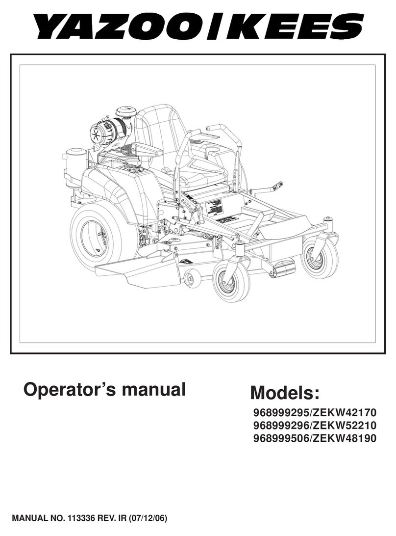 Yazoo/Kees ZEKW48190 User manual