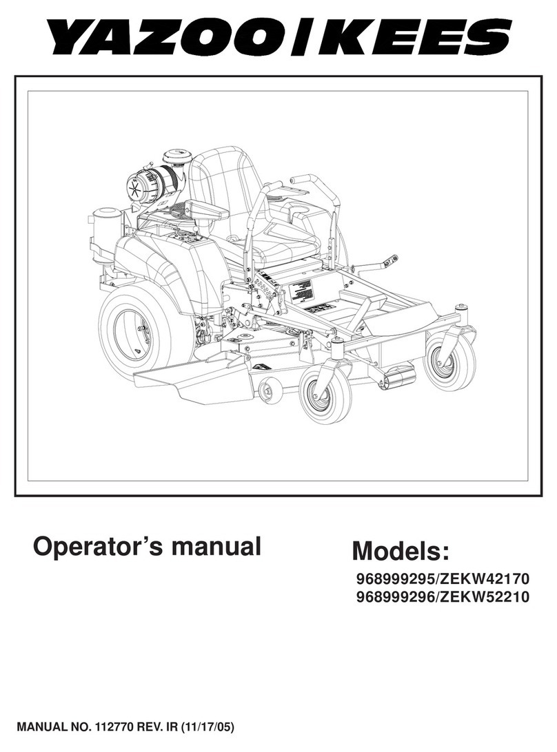 Yazoo/Kees ZEKW42170 User manual