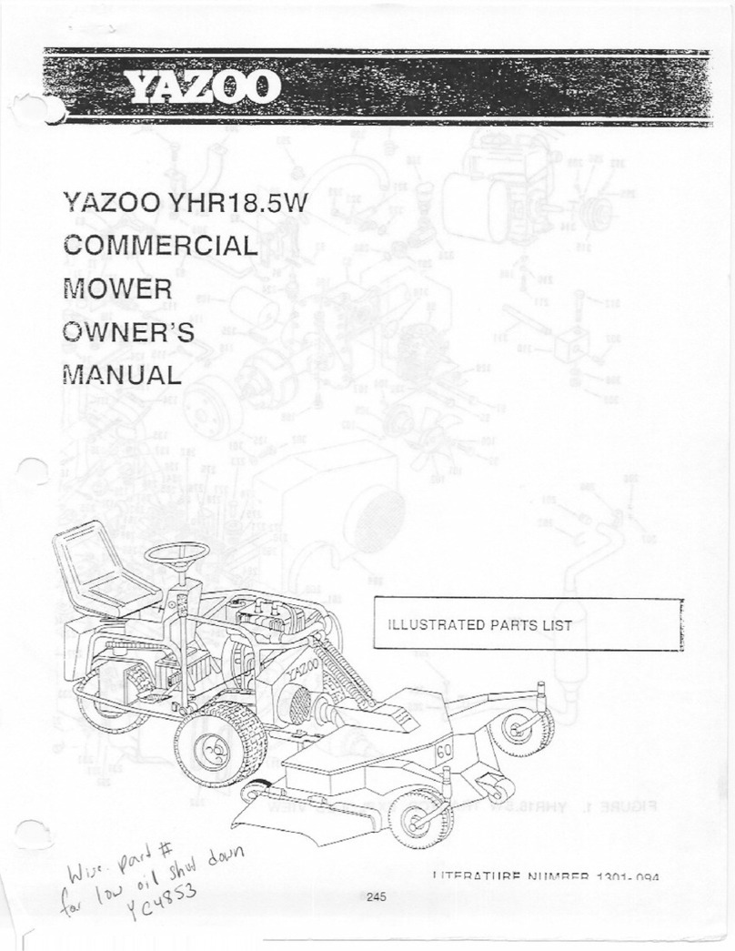 Yazoo YHR18.5W Setup guide Yazoo YHR18.5W Setup guide