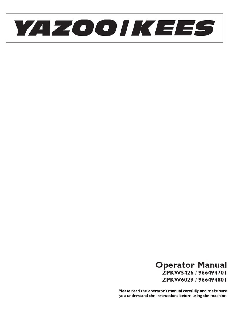 Yazoo/Kees ZPKW5426 Operator's manual