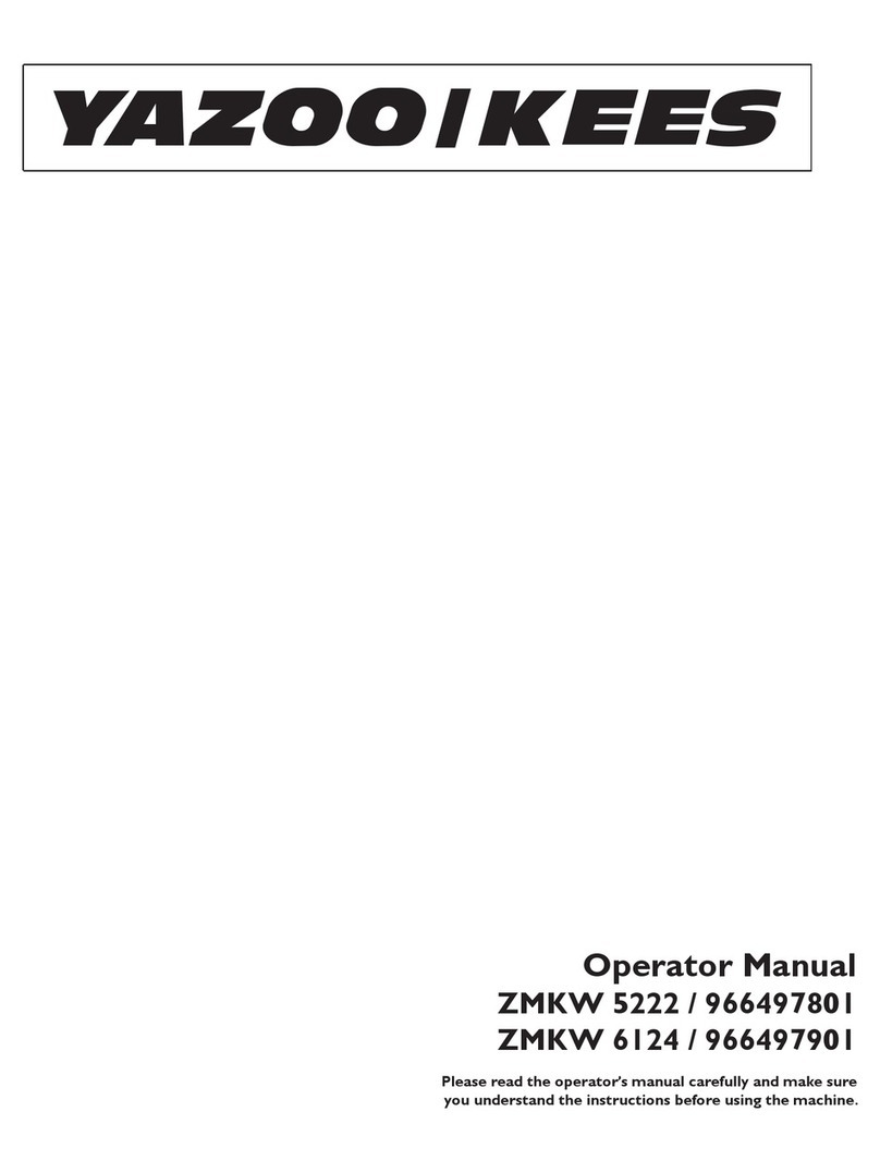 Yazoo/Kees Z9 Commercial Collection System Z9A User manual