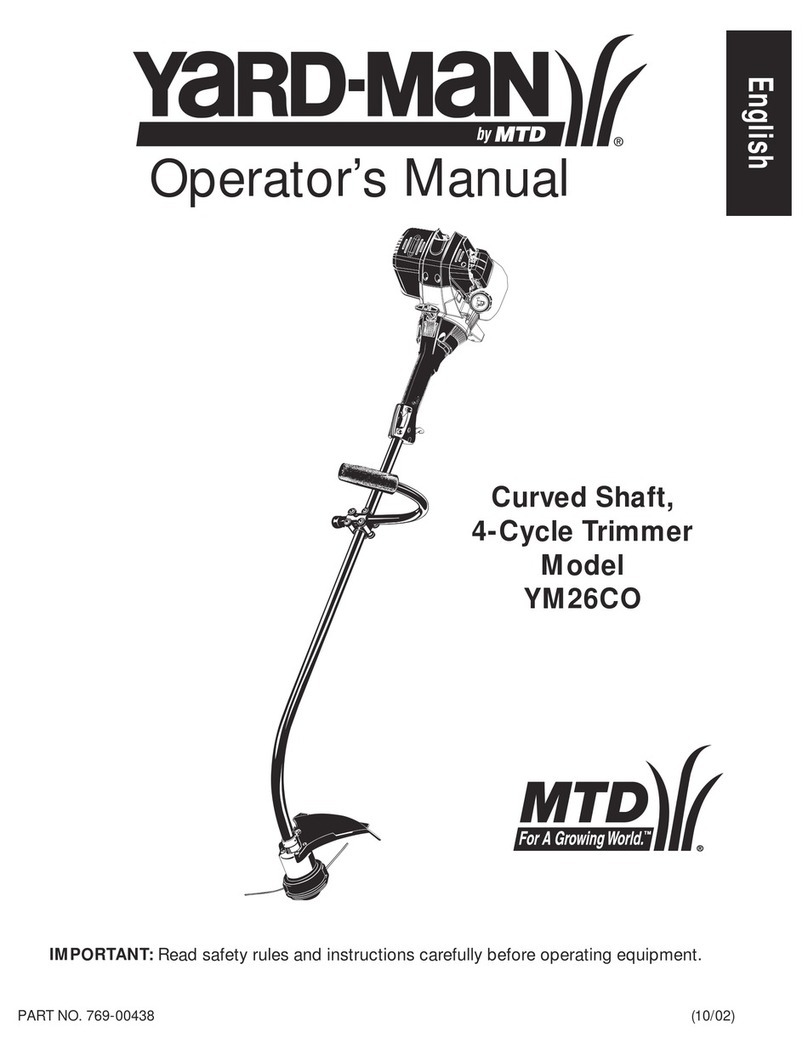 Yard-Man YM26CO User manual
