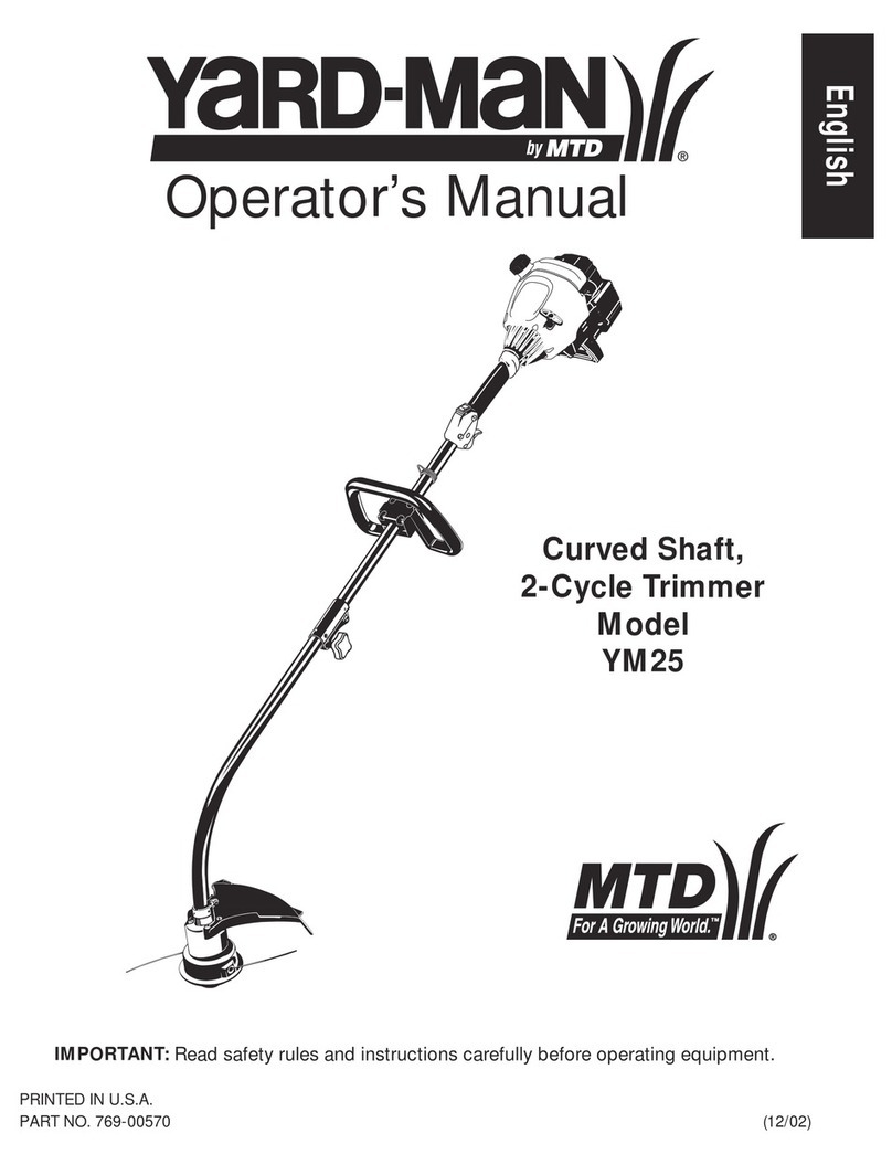 Yard-Man YM25 User manual