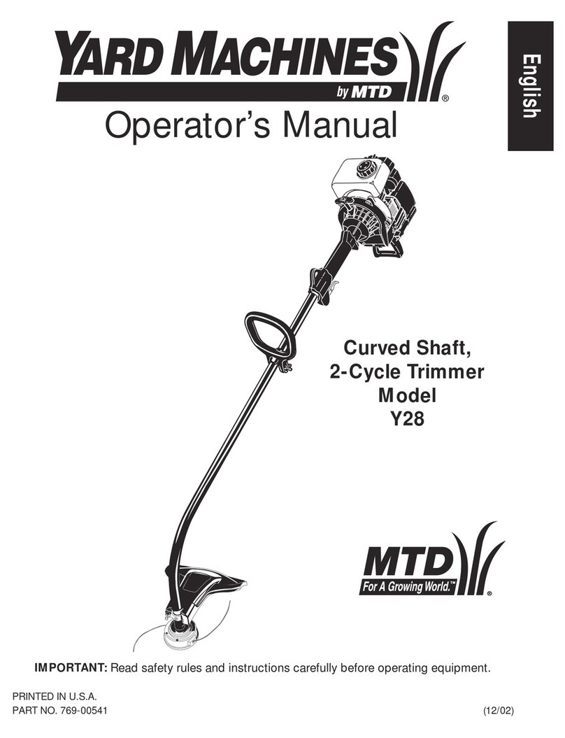 Yard Machines Y28 User manual