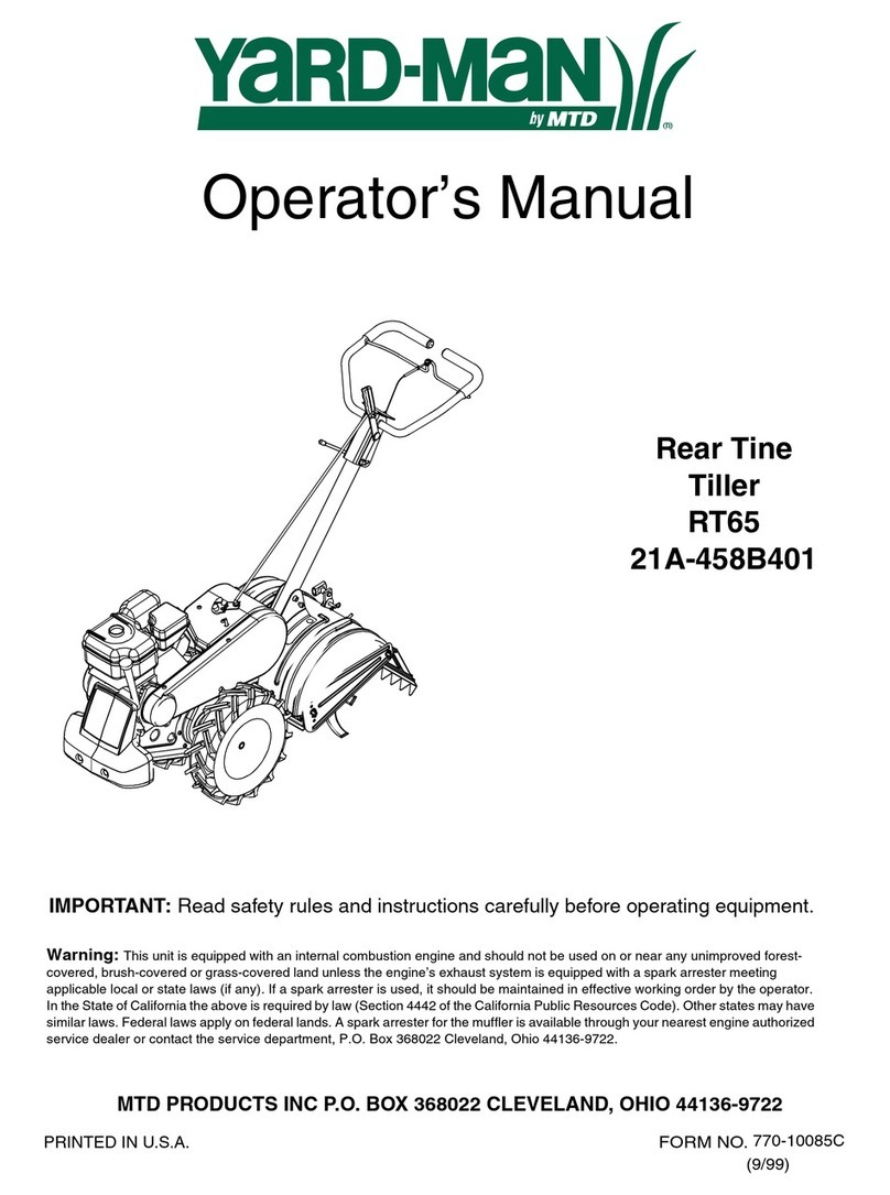 Yard-Man RT65 Operator's manual