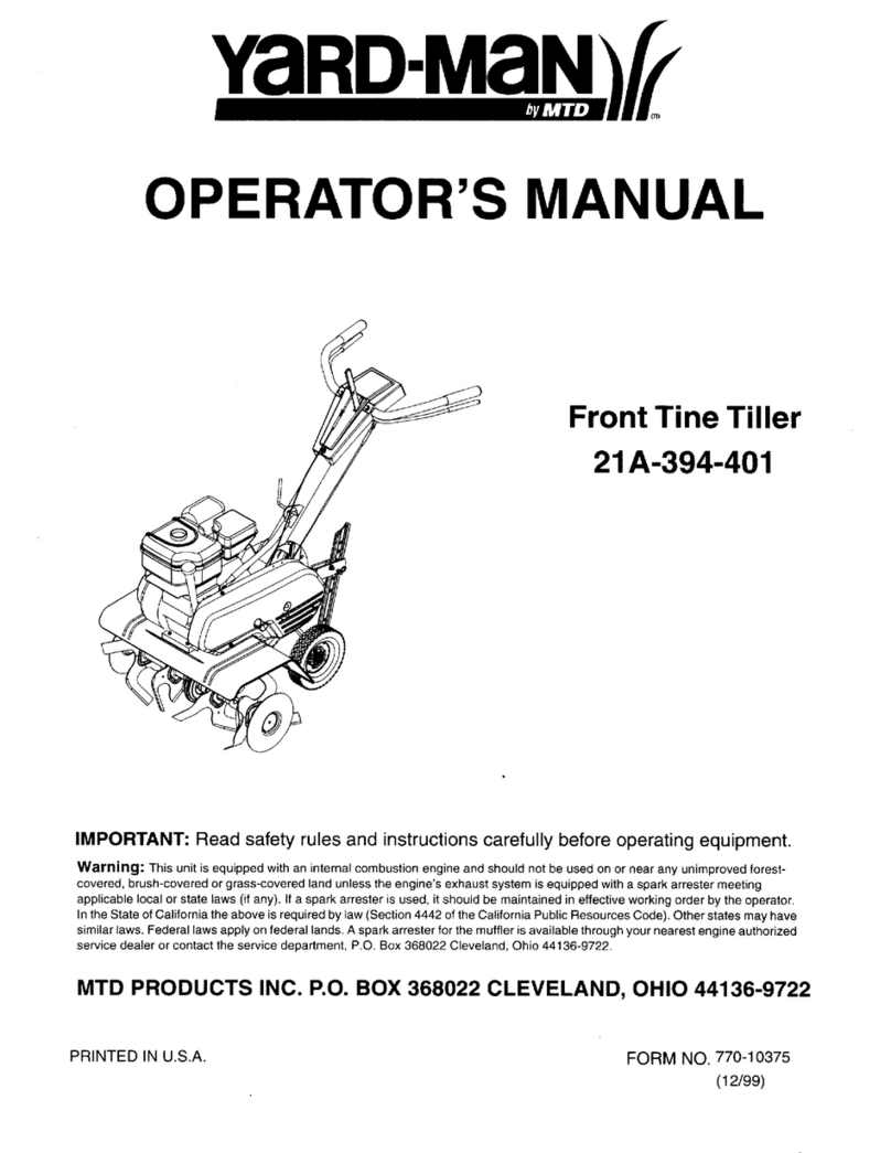 Yard-Man 21A-394-401 Operator's manual