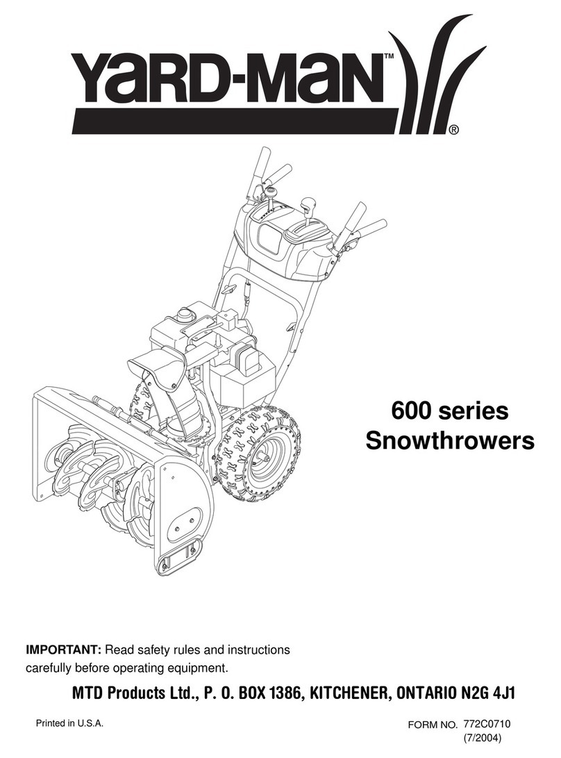 Yard-Man 772C0710 600 User manual