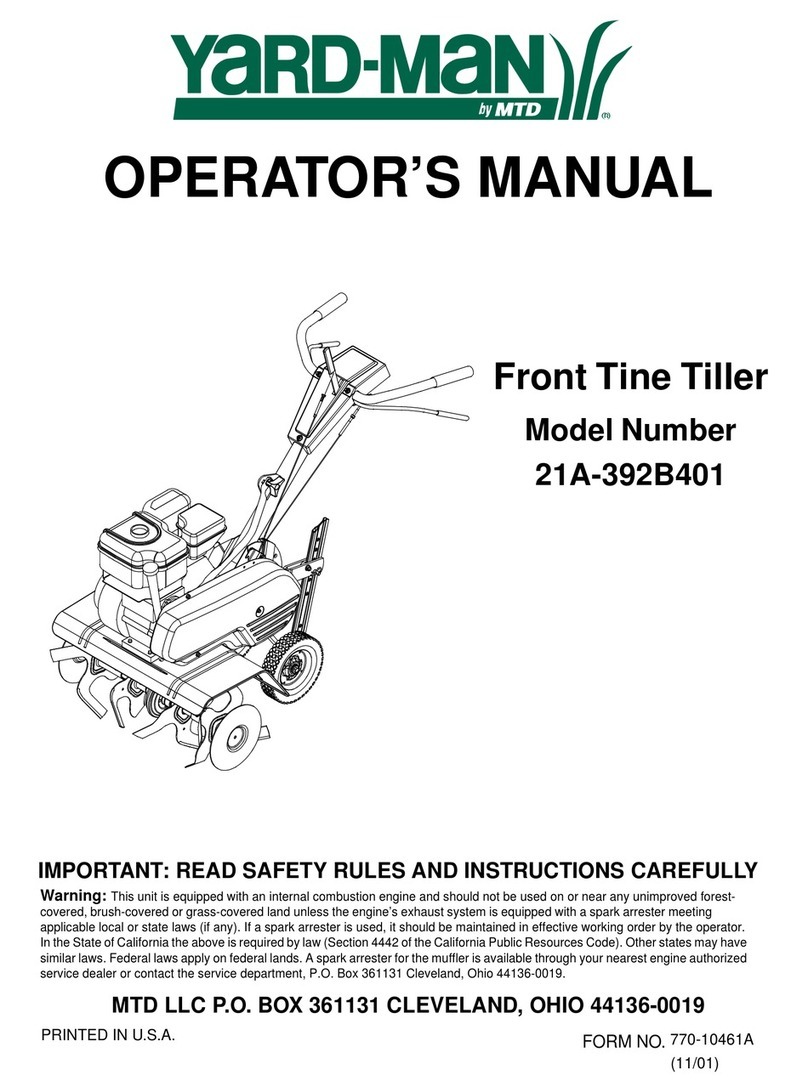 Yard-Man 21A-392B401 Operator's manual