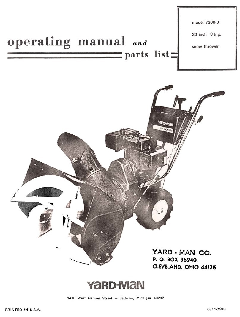 Yard-Man 7200-0 User manual