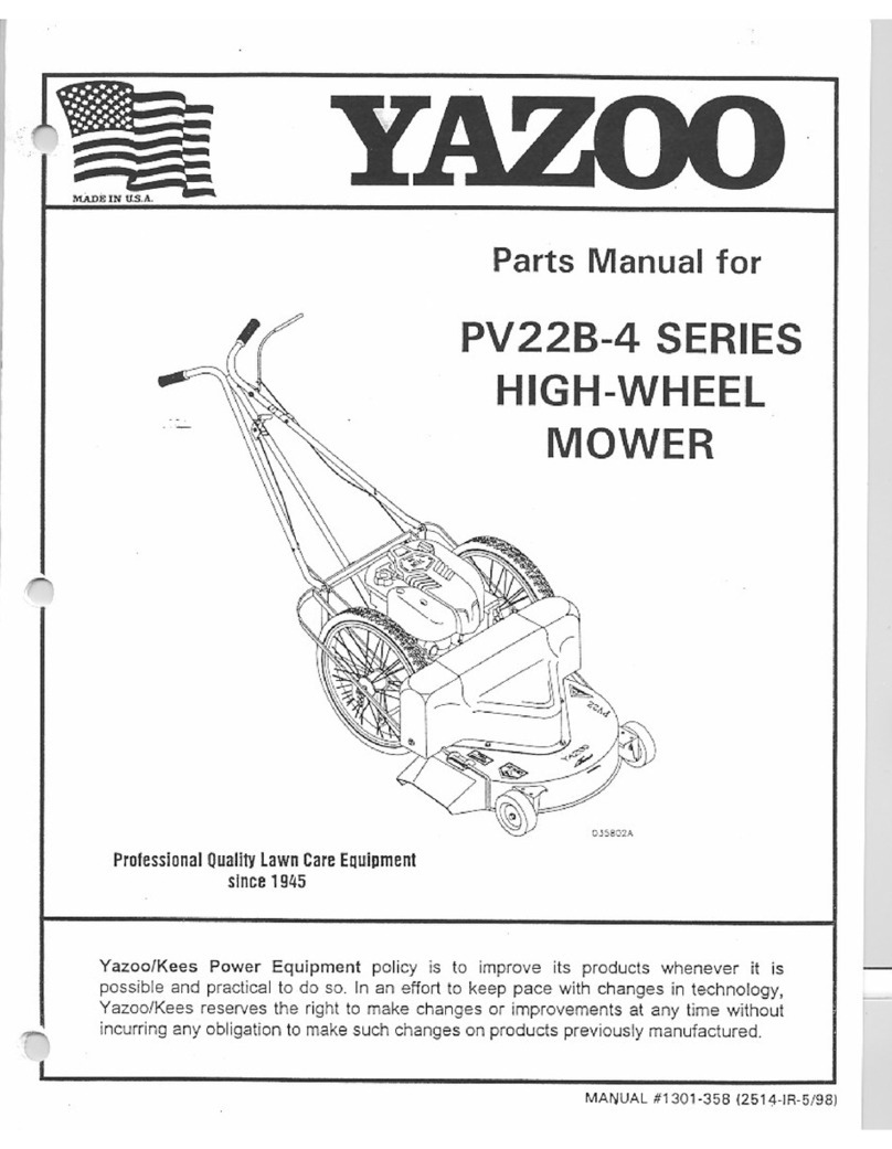 Yazoo PV22B-4 Series User manual