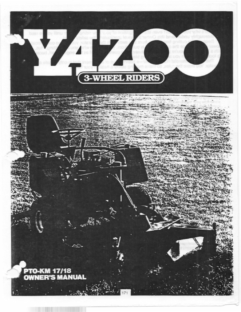 Yazoo PTO-KM 17/18 User manual
