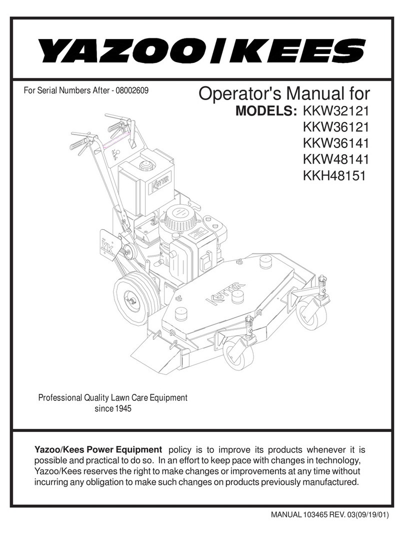 Yazoo/Kees KKW32121 User manual