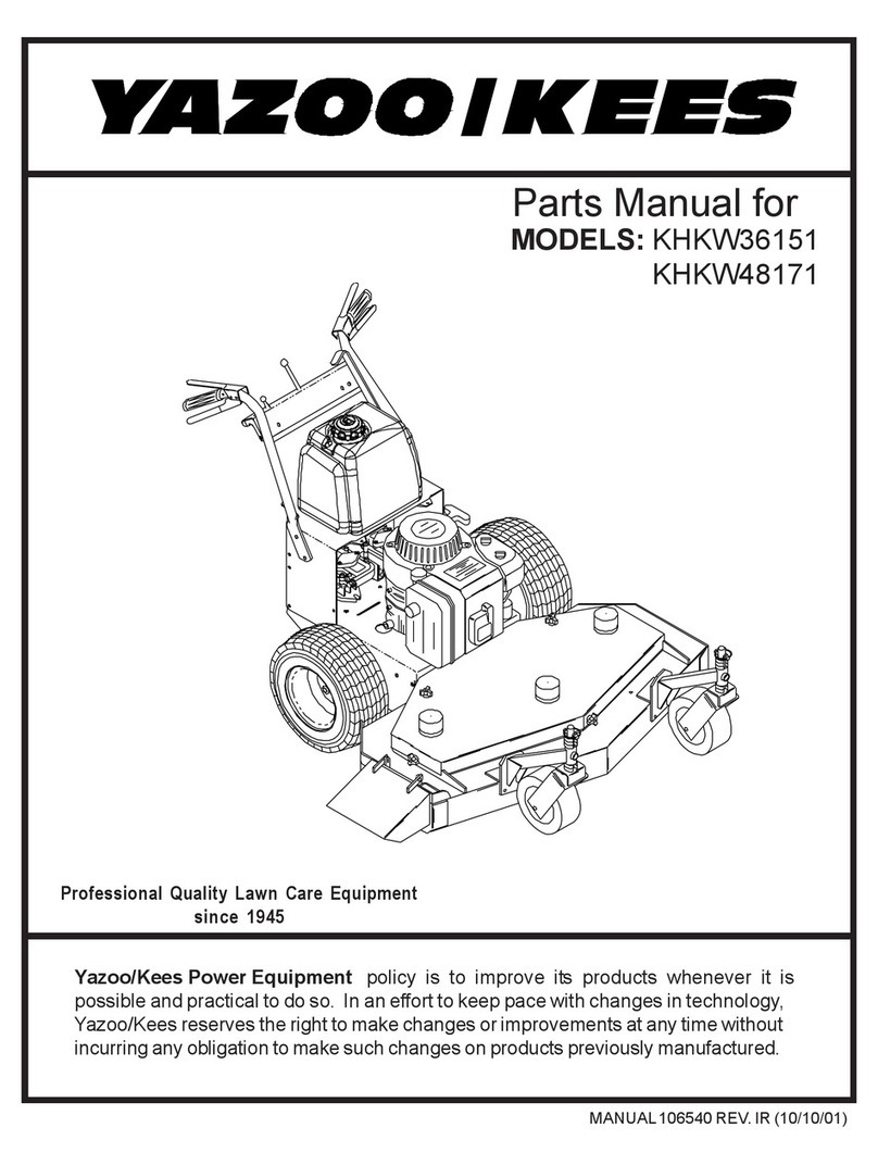 Yazoo/Kees KHKW36151 User manual