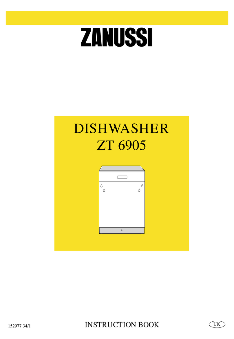 Zanussi ZT 6905 Instruction book