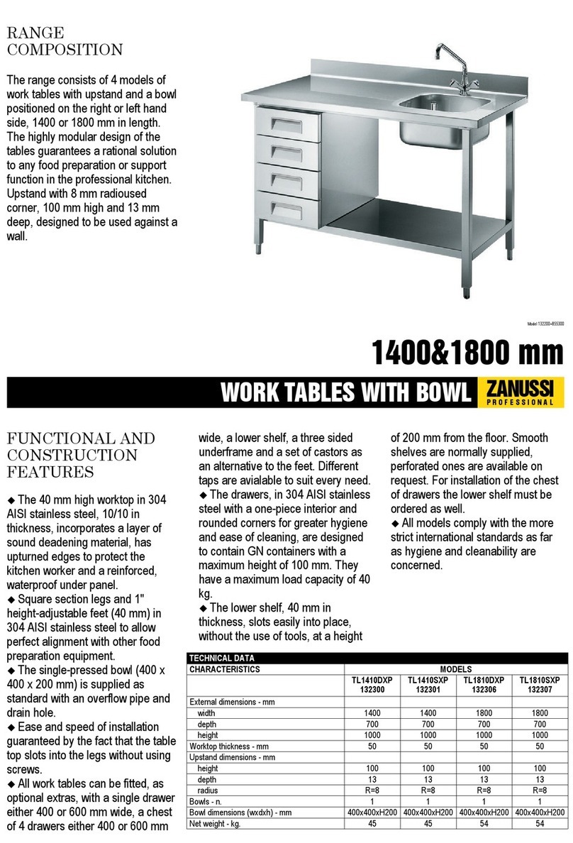 Zanussi 1800 Technical data