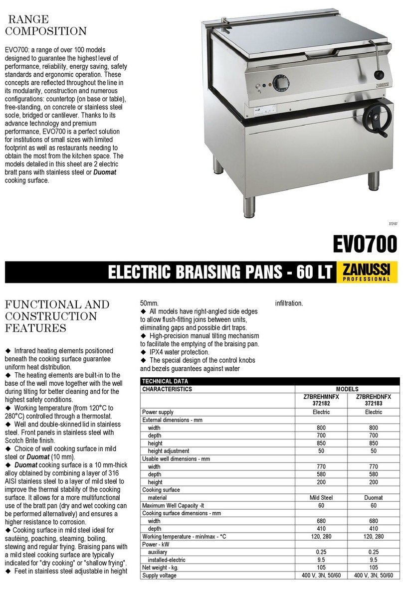 Zanussi EVO700 Instruction manual