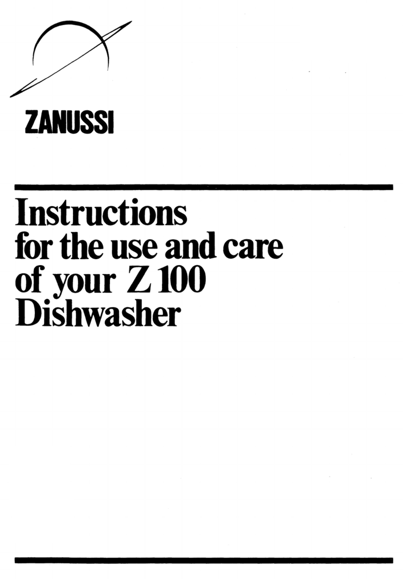 Zanussi Z 100 Use and care