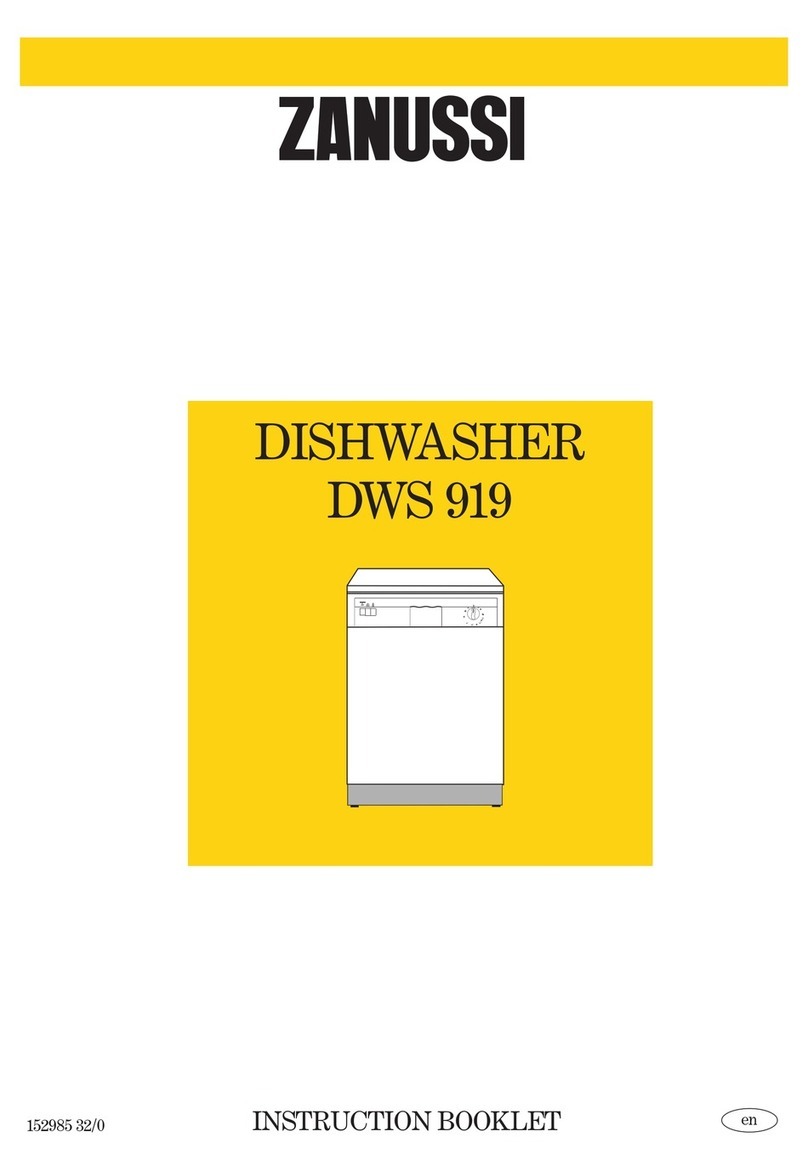 Zanussi DWS 919 Instruction booklet
