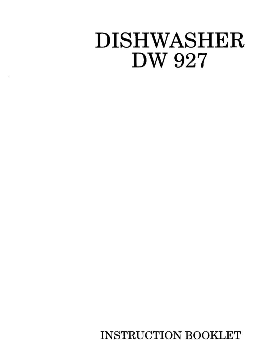 Zanussi DW927 instruction manual