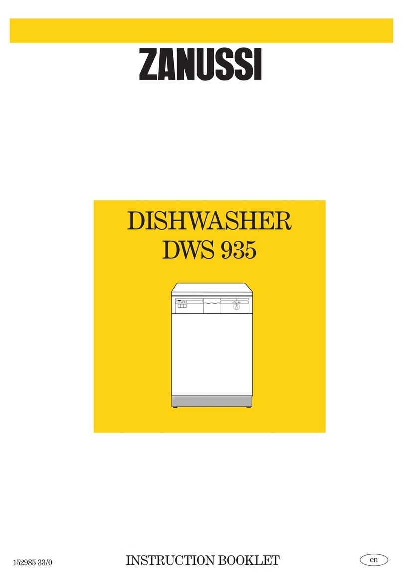 Zanussi DWS 935 Instruction booklet